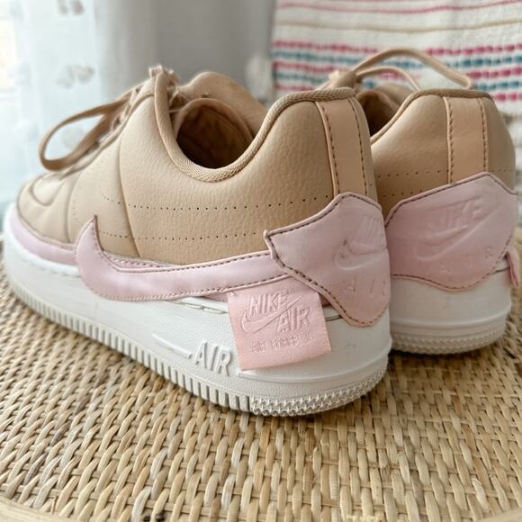 Nike Air Force 1 Jester XX Bio Beige Pink White Leather Sneakers Women’s 9.5 - Picture 6 of 10